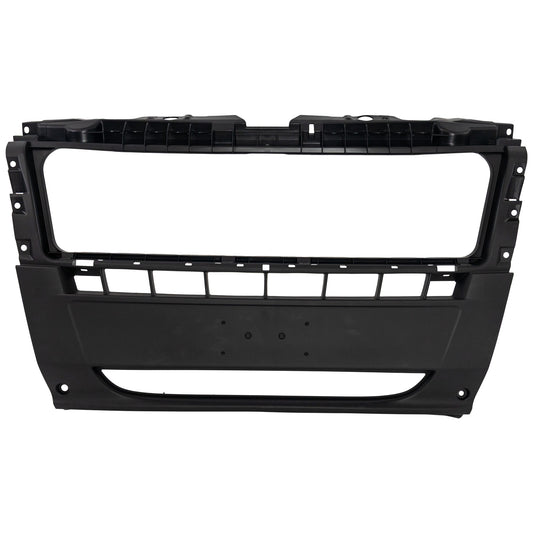 Передняя центральная текстурированная черная накладка на бампер