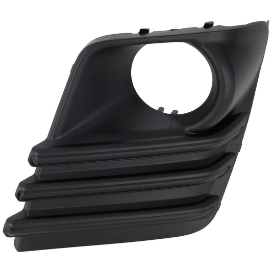 Front, Passenger Side Fog Light Trim, Textured Black