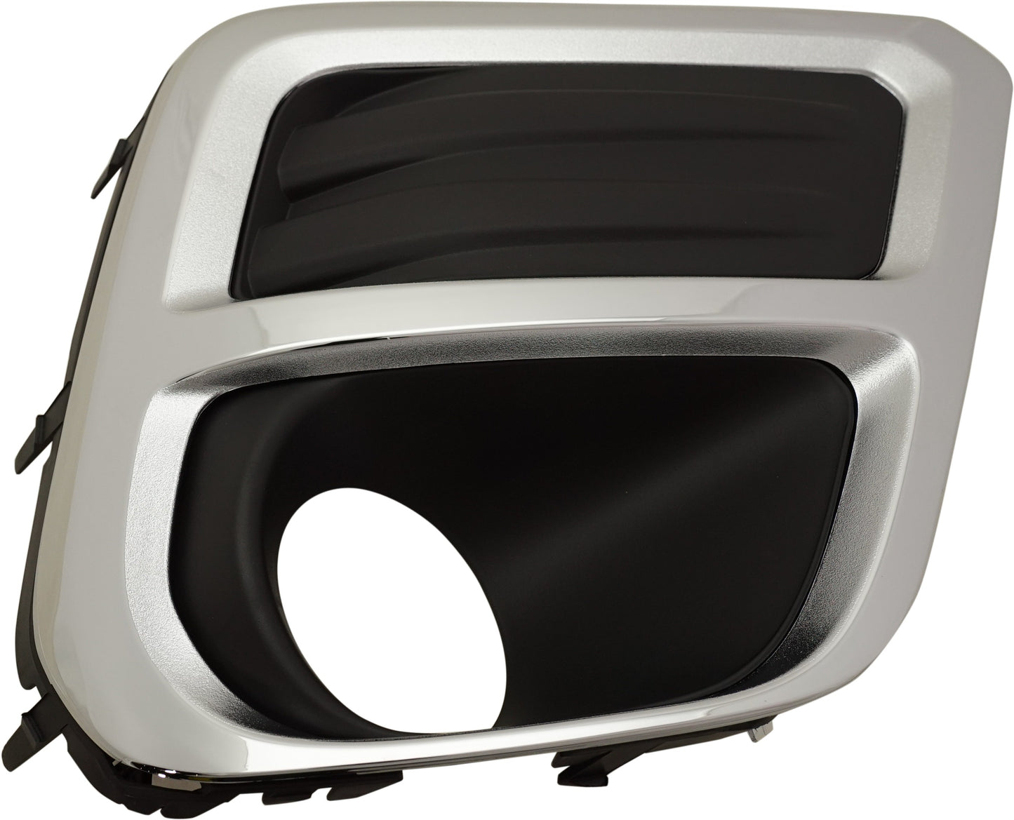 Front, Passenger Side Fog Light Trim, Black and Chrome, Limited Model