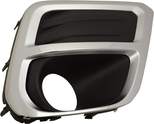 Front, Passenger Side Fog Light Trim, Black and Chrome, Limited Model