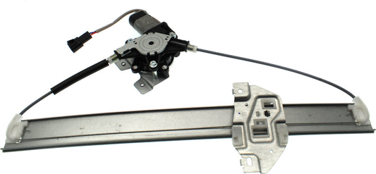 Rear, Passenger Side Power Window Regulator, With Motor