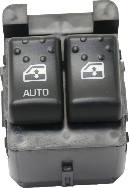Front, Driver Side Window Switch, Black, 2-Button, Coupe