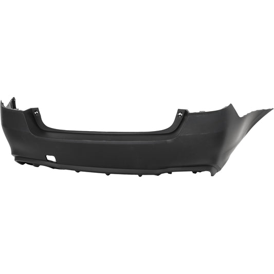Rear Primed Bumper Cover, without Mounting Bracket, For Models without Object Sensor Holes