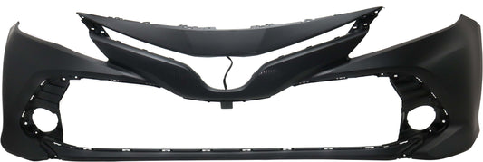 Front Primed Bumper Cover, without Parking Aid Sensor Holes