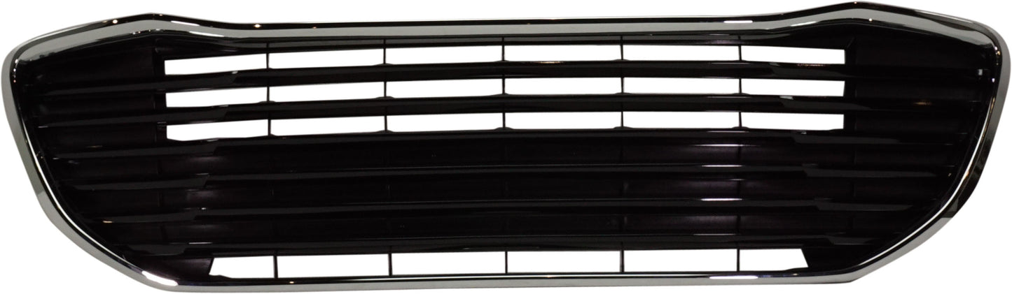 Решетка переднего бампера, черная, сертифицирована CAPA