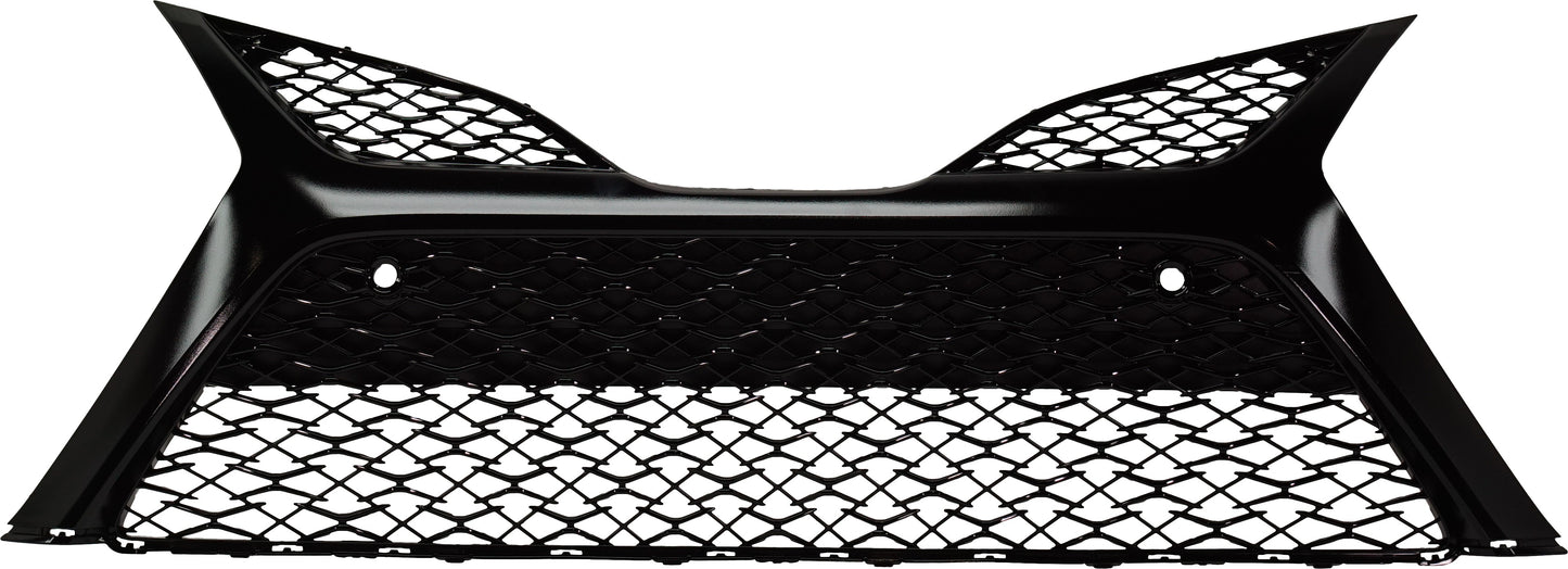 Front Bumper Grille, Painted Silver Black