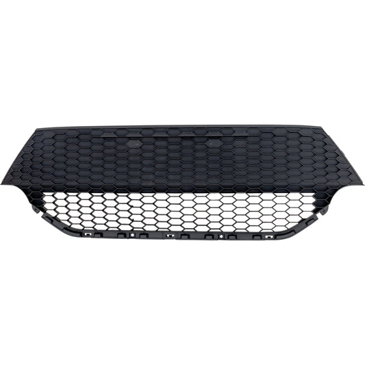 Front, Upper Bumper Grille, Black