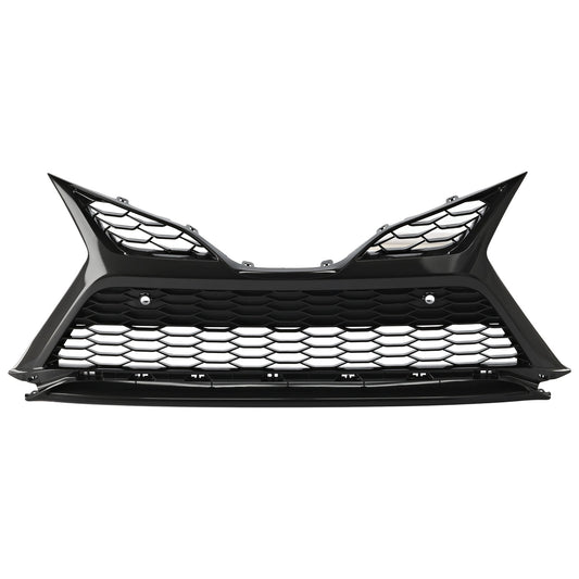 Front, Lower Bumper Grille, Painted Silver Black, For Models without TRD Package, with Parking Sensors, XSE Model, CAPA Certified