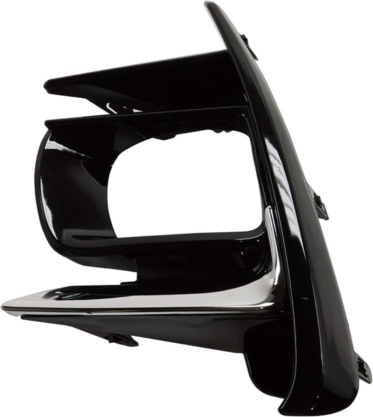 Front, Driver Side Fog Light Trim, Black