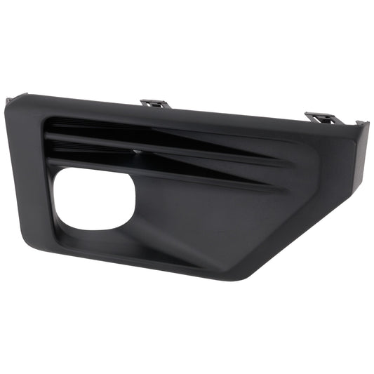 Front, Driver Side Fog Light Trim, Black