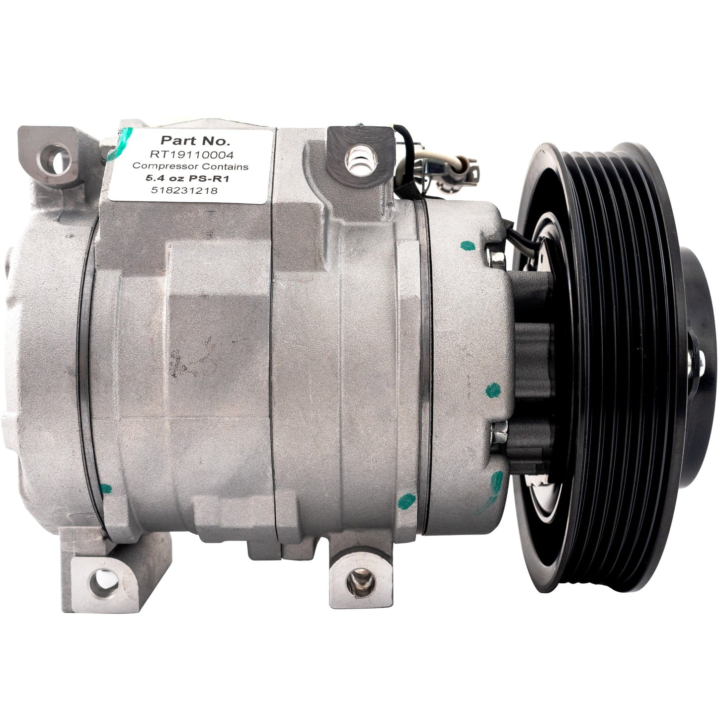 A/C Compressor, With Clutch, 6-Groove Pulley, 1.8L, 4Cyl