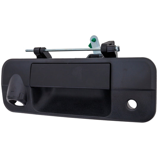 Tailgate Handle, Textured Black Metal With Camera Hole With Key Hole