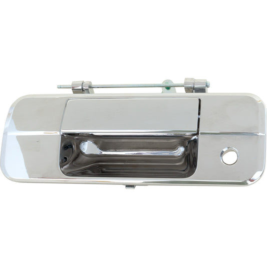 Tailgate Handle, Chrome, without Camera Hole, Plastic, with Key Hole