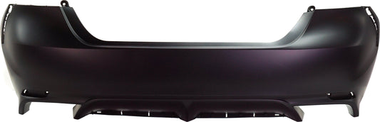 Rear Primed Bumper Cover, without Parking Aid Sensor Holes