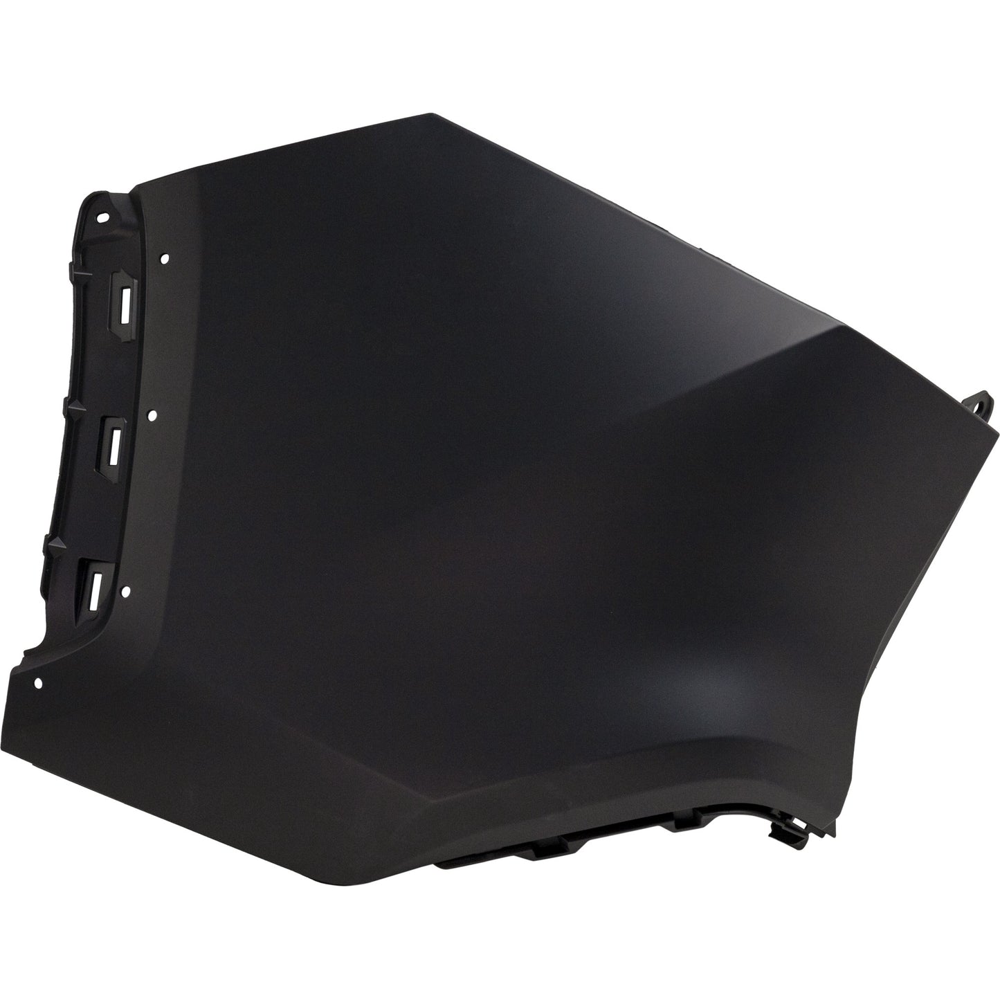 Front, Driver Side Bumper End, Primed Plastic