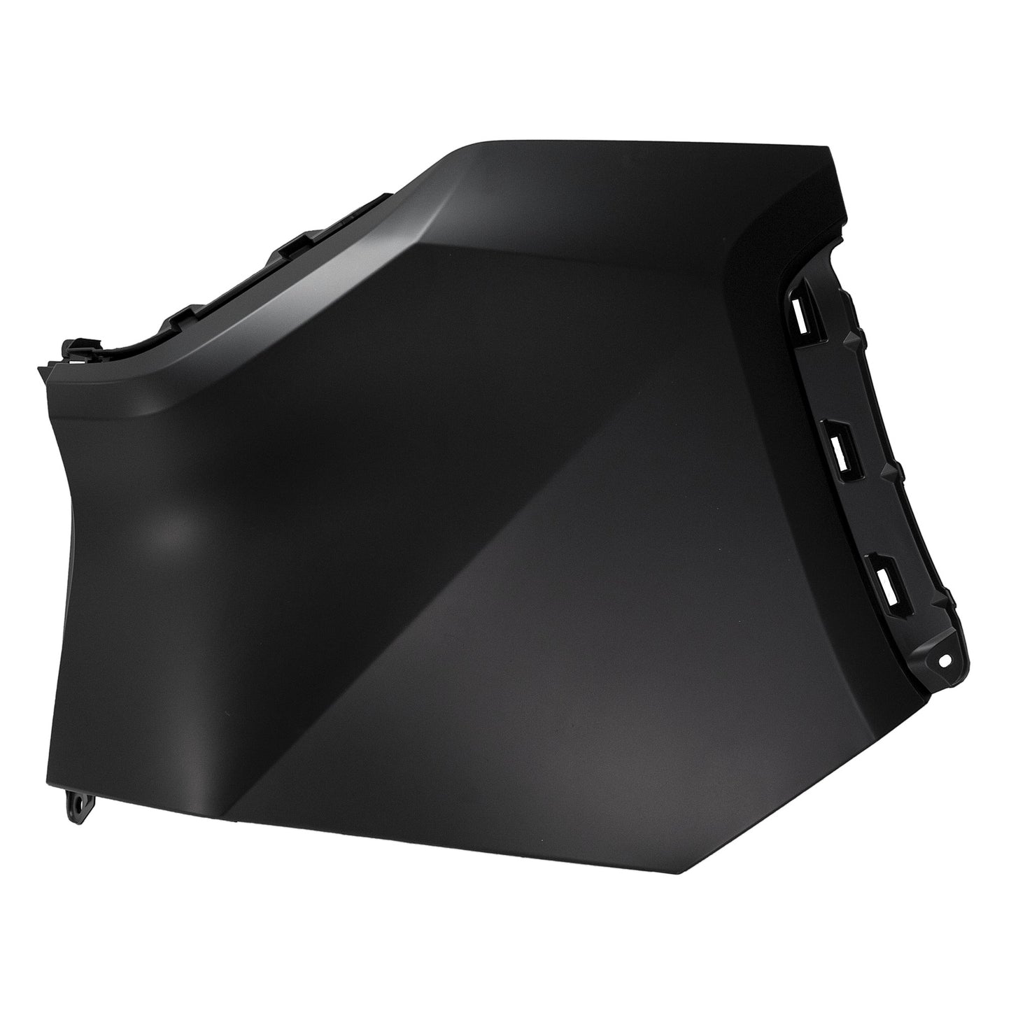 Задний бампер со стороны водителя, грунтованный пластик