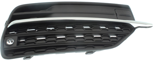 Front, Passenger Side, Outer Bumper Grille, Textured Black