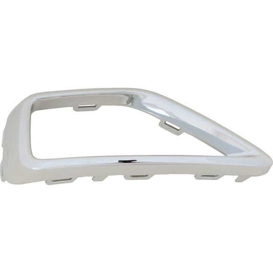 Rear, Driver Side Bumper Trim, Chrome, 4 Cyl., 1.5L Engine