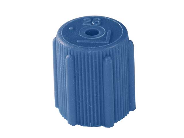 A/C Service Valve Cap R134A Cap Blue Low Side (Suction) - Replaces OE Numbers: MT0063, 357-820-809 B