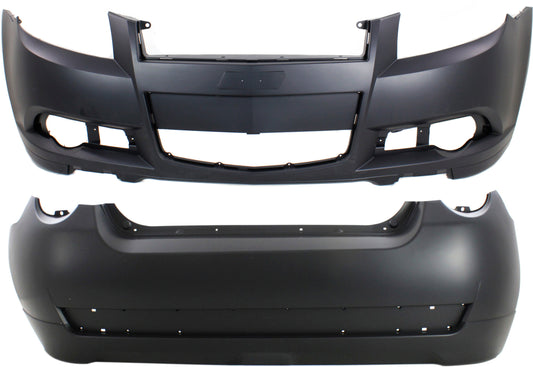 Hatchback Front and Rear Primed Bumper Cover