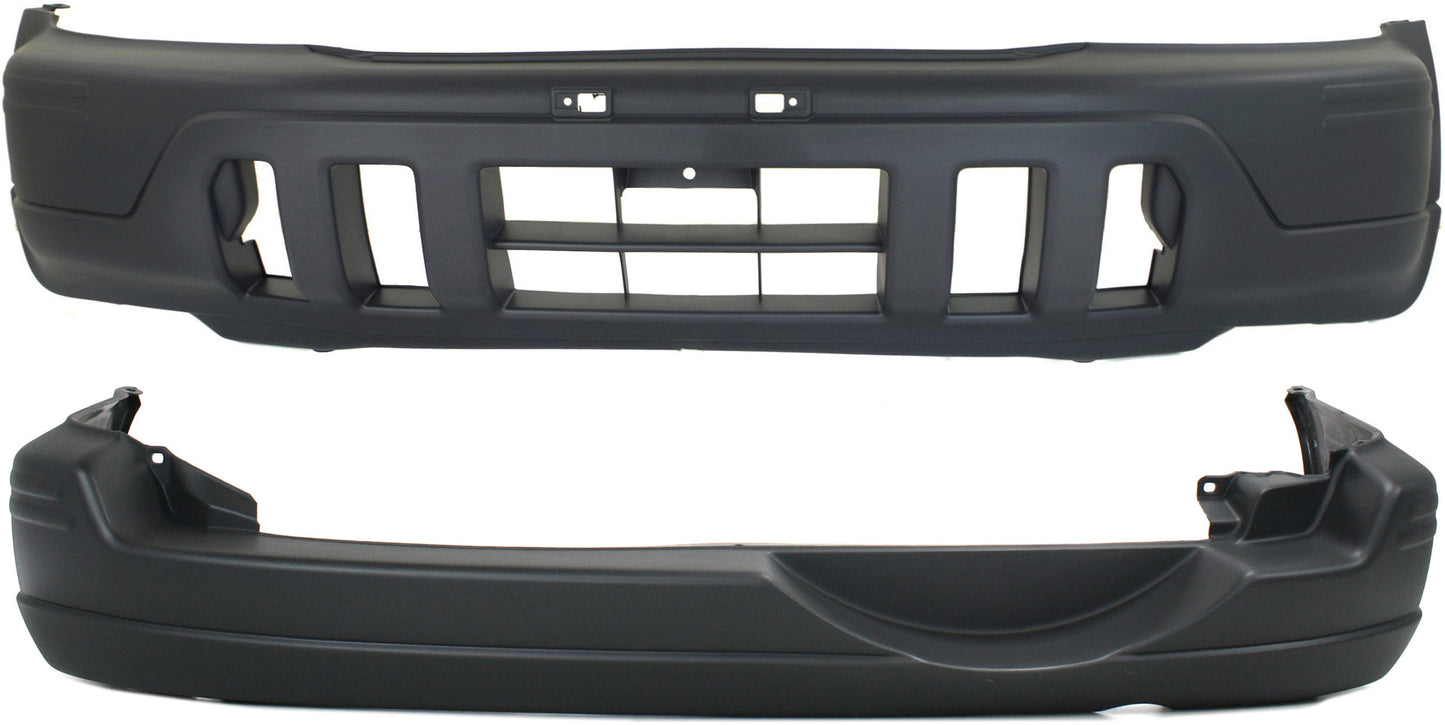 Front and Rear Textured Bumper Cover
