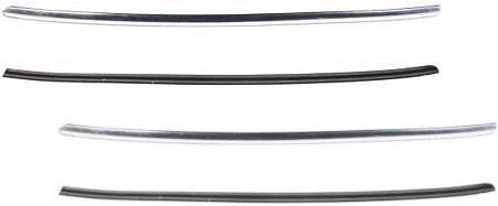 Front, Driver and Passenger Side Bumper Trims, Chrome