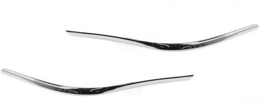 Front, Driver and Passenger Side Bumper Trims, Chrome