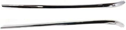 Rear, Driver and Passenger Side, Outer Bumper Trims, Chrome