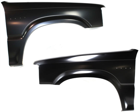 Front, Driver and Passenger Side Fenders, With antenna hole on passenger side