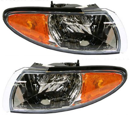 Driver and Passenger Side Halogen Corner Light, Without bulb(s)