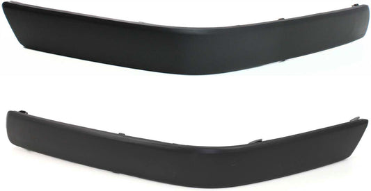 Front, Driver and Passenger Side Bumper Trims, Black