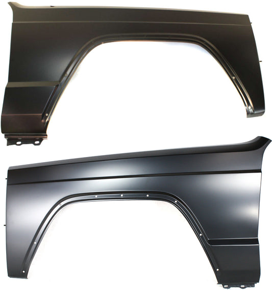 Front, Driver and Passenger Side Fenders, For Models With Antenna and Wheel Opening Molding Holes