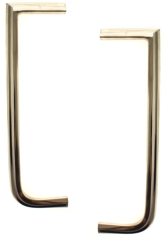 Driver and Passenger Side Grille Trim, Chrome, Mounts on fender