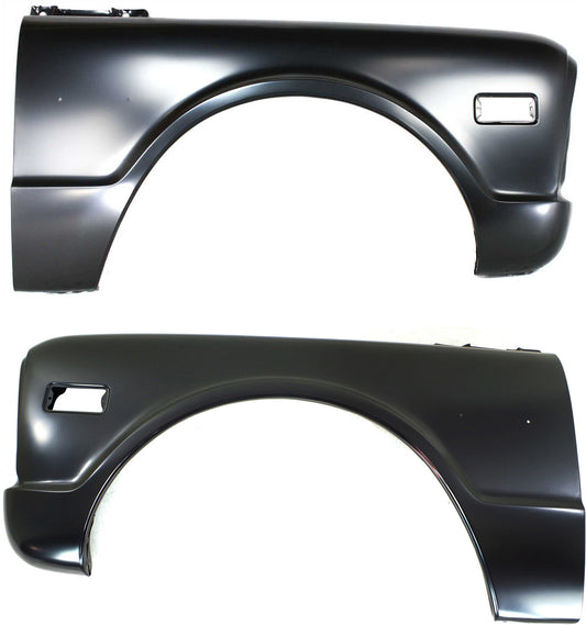 Front, Driver and Passenger Side Fenders, With turn signal light hole