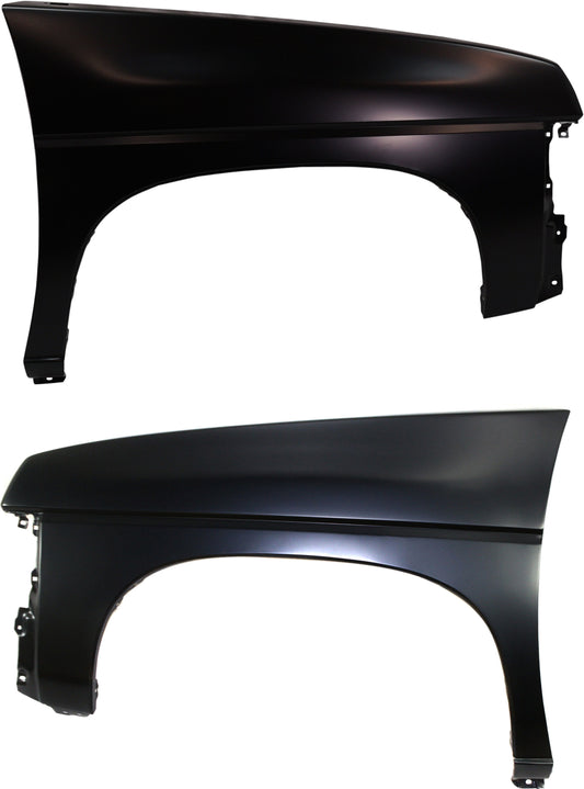 Front, Driver and Passenger Side Fenders, RWD