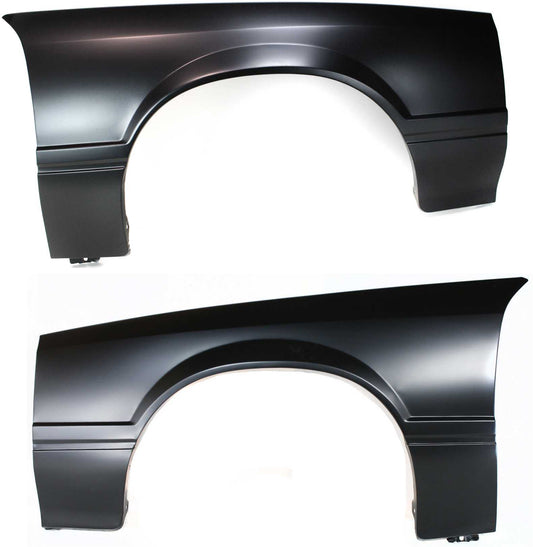 Front, Driver and Passenger Side Fenders, With antenna hole on passenger side
