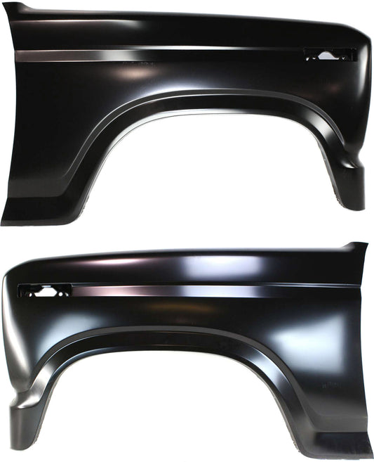 Front, Driver and Passenger Side Fenders, With turn signal light hole