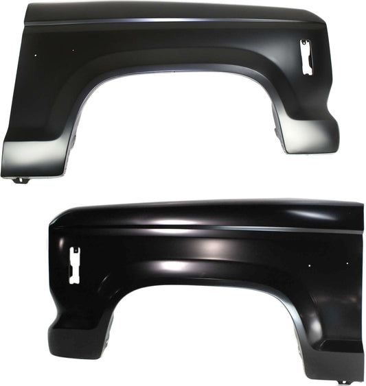 Front, Driver and Passenger Side Fenders, With turn signal light hole