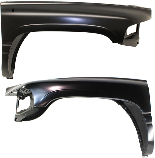 Front, Driver and Passenger Side Fenders, With antenna hole on passenger side, CAPA CERTIFIED