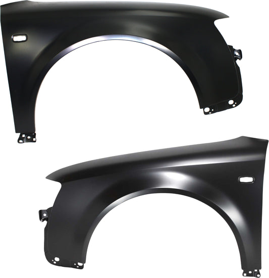 Front, Driver and Passenger Side Fenders, With turn signal light hole