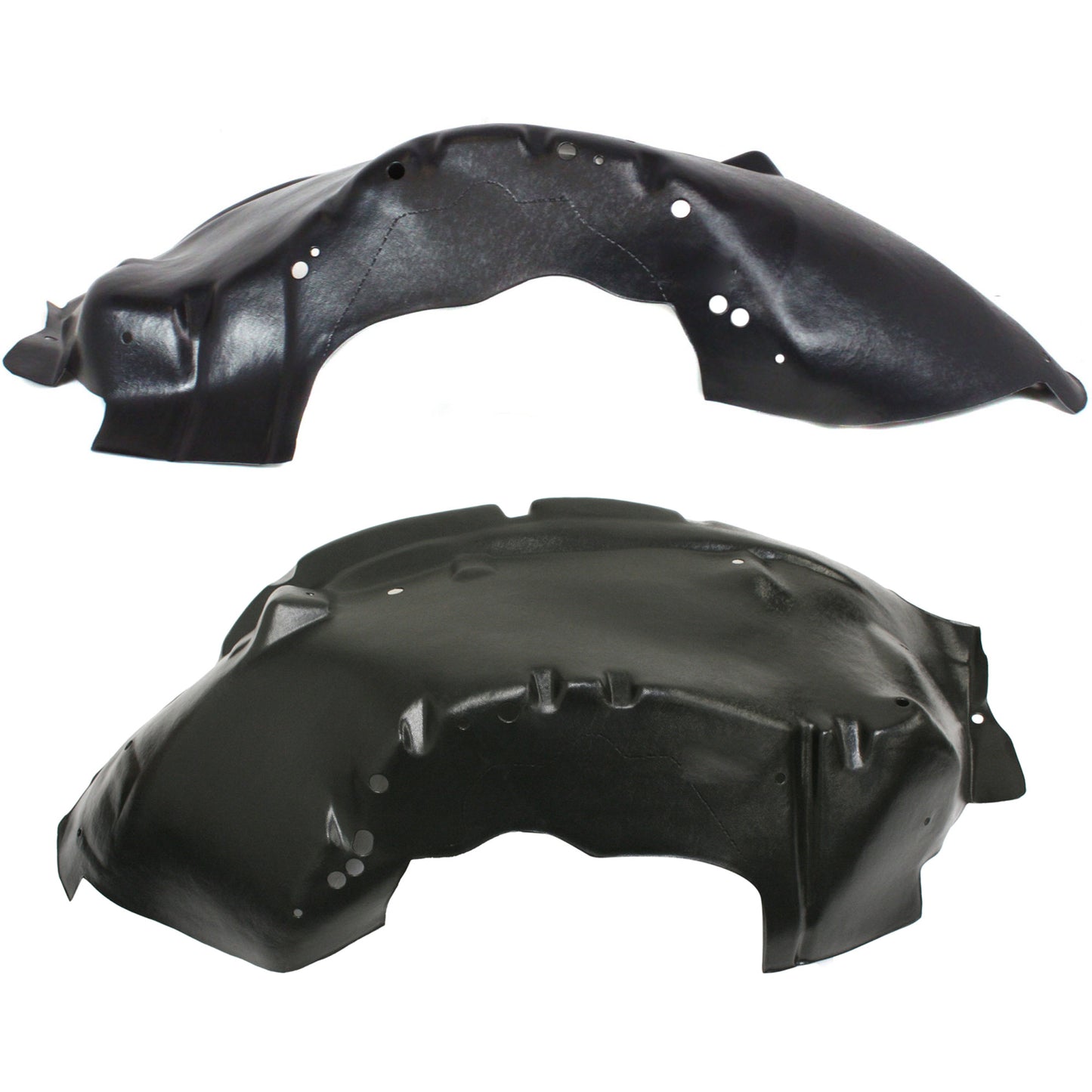 Front, Driver and Passenger Side, Outer Section, Fender Liner, 4WD