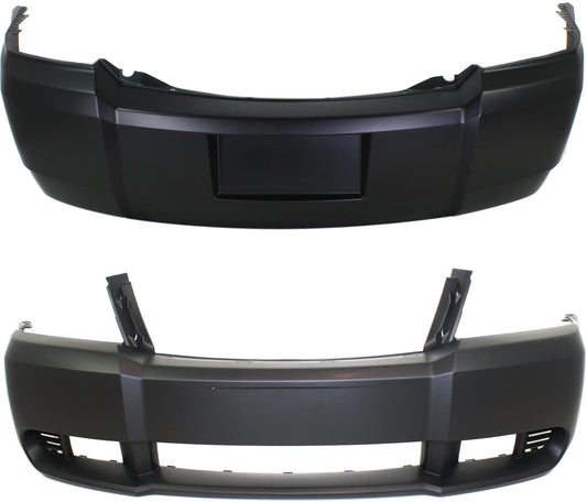 Front and Rear Primed Bumper Cover CAPA Certified