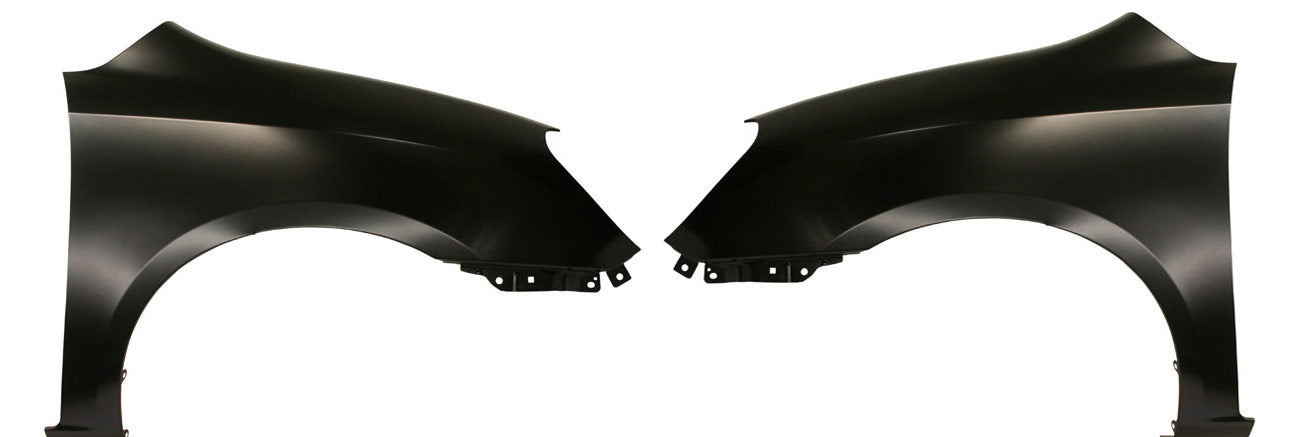 Front, Driver and Passenger Side Fenders, Without turn signal light hole