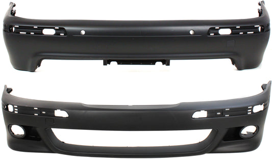 Front and Rear Primed Bumper Cover