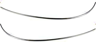 Front, Driver and Passenger Side Bumper Trims, Chrome