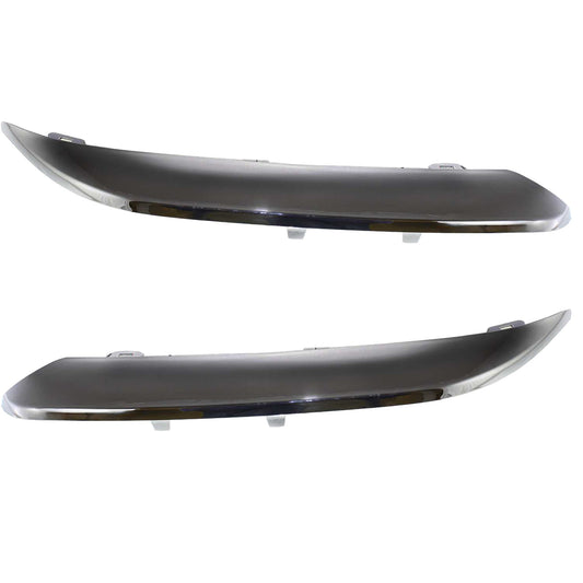 Front, Driver and Passenger Side Bumper Trims, Chrome, 8 Cyl, 5.7L Engine, For Models Without Headlamp Washer Hole