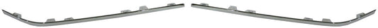 Front, Driver and Passenger Side Bumper Trims, Chrome