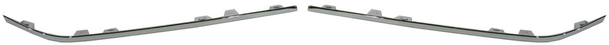 Front, Driver and Passenger Side Bumper Trims, Chrome