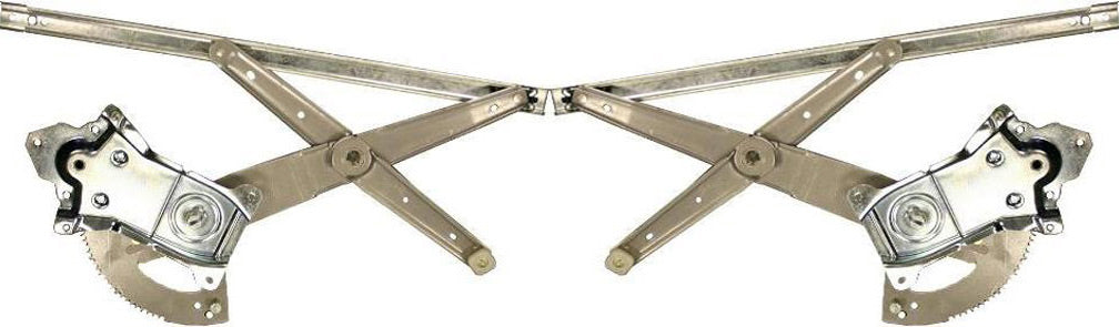 Front, Driver and Passenger Side Power Window Regulator, Without Motor