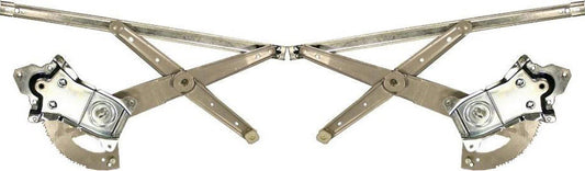 Front, Driver and Passenger Side Power Window Regulator, Without Motor